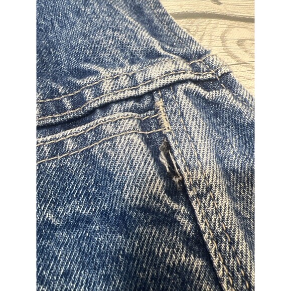 Levis Vtg USA Denim Vest Lined Sample Clothing Size Large? Read Reversible - Picture 4 of 16